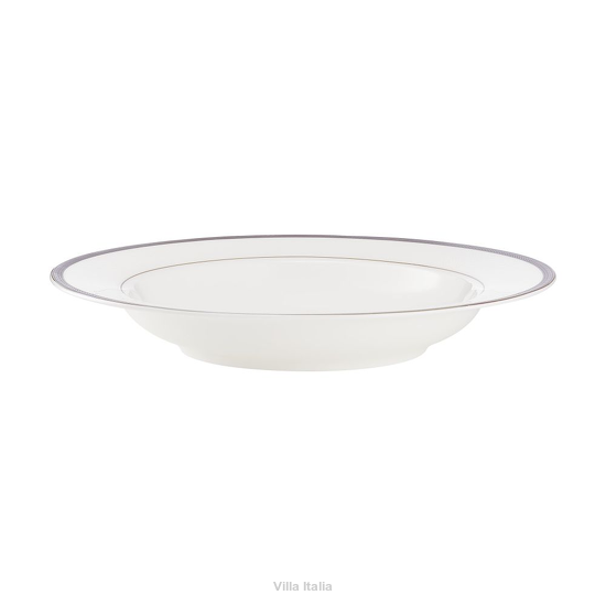 Talerz głęboki porcelanowy z platyną
