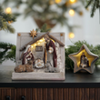 Szopka bożonarodzeniowa LED Gwiazda 9,5 cm HOLY FAMILY 4