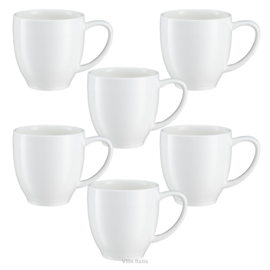 Zestaw kubków porcelanowych 300 ml 6 sztuk DAMALI