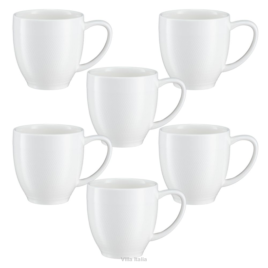 Zestaw kubków porcelanowych 300 ml 6 sztuk DAMALI