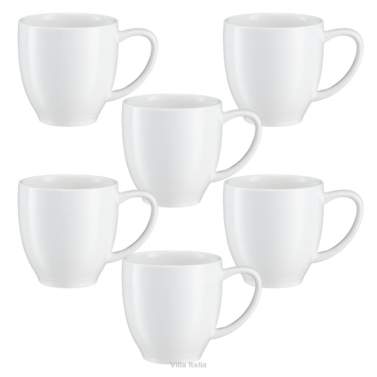 Zestaw kubków porcelanowych 300 ml 6 sztuk DAMALI