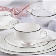 Serwis kawowy porcelanowy na 6 osób FLORIAN 7