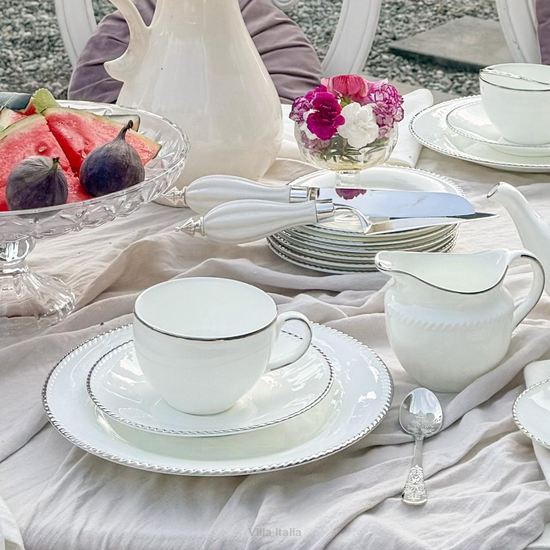 zestaw do kawy z porcelany kostnej