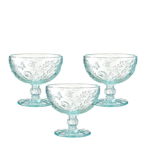 Pucharki do deserów turkusowe 6 sztuk 320 ml MERIDA