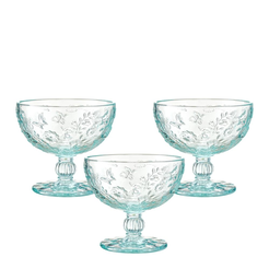 Pucharki do deserów turkusowe 6 sztuk 320 ml MERIDA