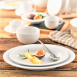 Talerz deserowy śniadaniowy 21,5 cm porcelanowy PLUS WHITE 4