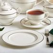 Serwis kawowy porcelanowy z platyną