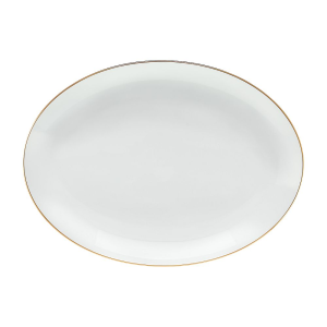 Półmisek porcelanowy owalny 36 cm PLUS GOLD