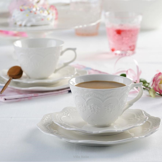 Serwis do kawy herbaty na 12 osób porcelanowy AURELIA