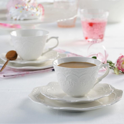 Serwis do kawy herbaty na 12 osób porcelanowy AURELIA