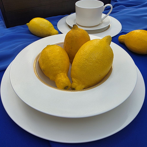 Komplet talerzy porcelanowych z filiżanką dla 1 osoby UNICO 6