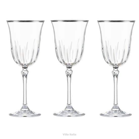 Kieliszki do wina białego 6 sztuk LUDOVICA Platino