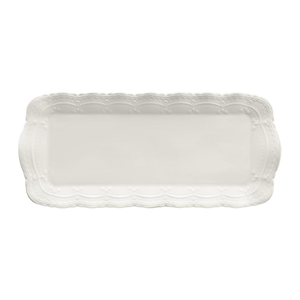 Półmisek prostokątny Talerz do ciasta porcelanowy 35 x 16 cm AURELIA