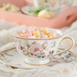 filiżanka porcelanowa do herbaty ręcznie dekorowana złotem