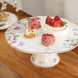 elegancka patera porcelanowa w kwiatki