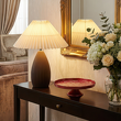 Lampa stołowa z szarą porcelanową podstawą 42 cm PLAZZA 2