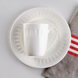 Serwis obiadowo kawowy na 6 osób porcelanowy MESYNA WHITE 4
