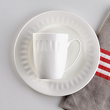 Serwis obiadowo kawowy na 6 osób porcelanowy MESYNA WHITE 4