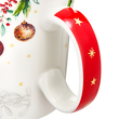 Kubek świąteczny na prezent z bombkami porcelanowy LAPONIA 2