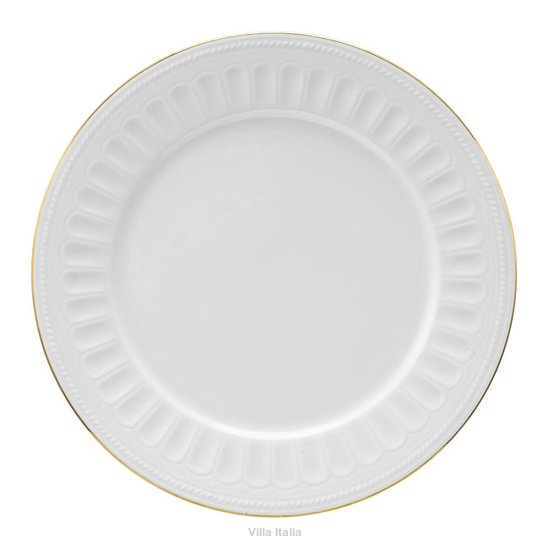 Talerz płytki porcelanowy złota linia 27 cm MESYNA GOLD
