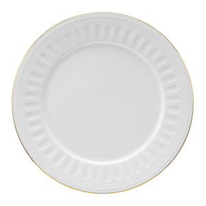Talerz płytki porcelanowy złota linia 27 cm MESYNA GOLD