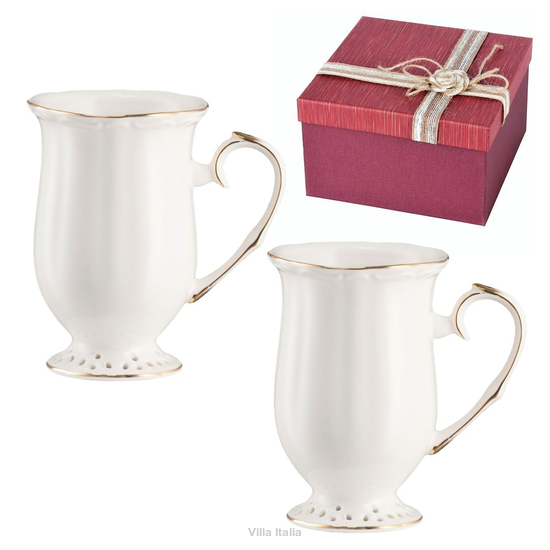 Eleganckie kubeczki do kawy w pudełku na prezent