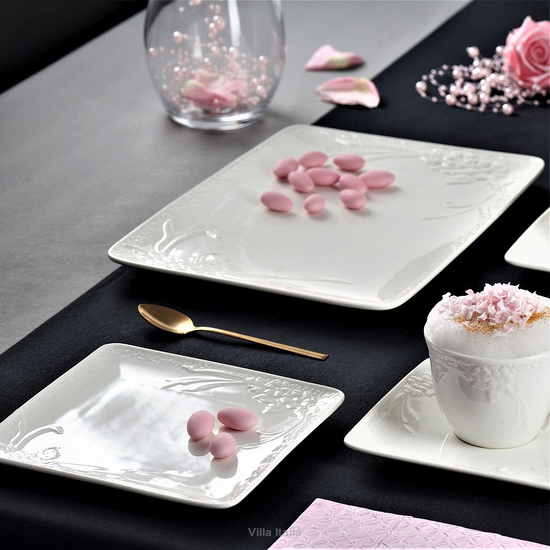 Zestaw do ciasta porcelanowy na 6 osób MARIETTA 