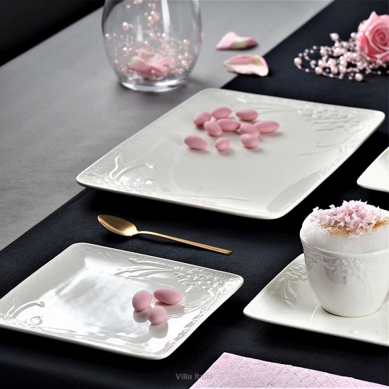 Zestaw do ciasta porcelanowy na 6 osób MARIETTA 