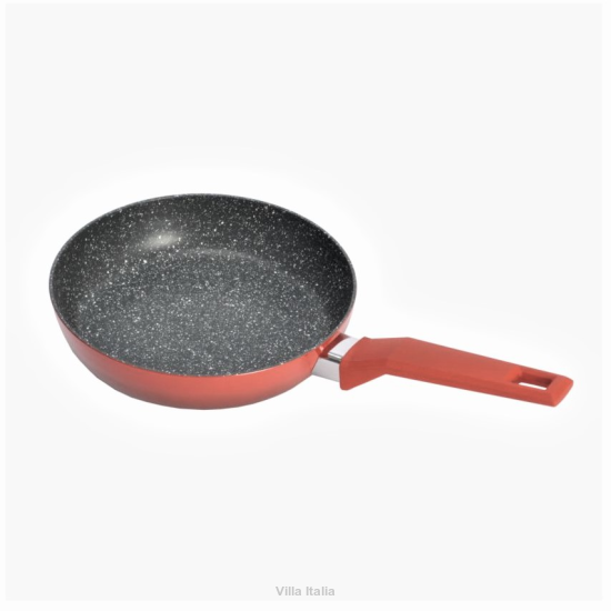 Patelnia granitowa 20 cm HOTSTONE czerwona 