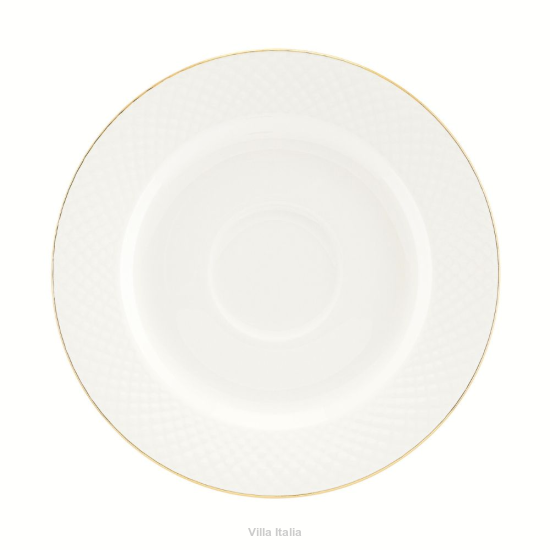 Spodek pod filiżankę porcelanowy 16,5 cm BARI GOLD