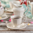 Filiżanka ceramiczna do espresso ze spodkiem 90 ml VENICE WHITE