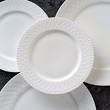 stylowy zestaw talerzy z porcelany kostnej