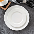 Serwis obiadowy Komplet talerzy porcelanowych dla 12 osób ROMA white 2