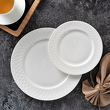 elegancki zestaw talerzy z porcelany kostnej na stół