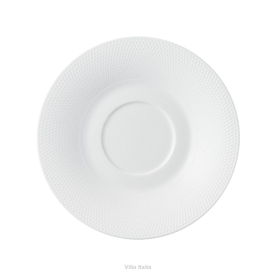Spodek pod filiżankę 16 cm porcelanowy DAMALI