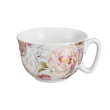 Filiżanka do herbaty porcelanowa 300 ml ze spodkiem PEONY 2