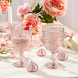 Kieliszki do wody różowe 280 ml 6 sztuk MERIDA 2