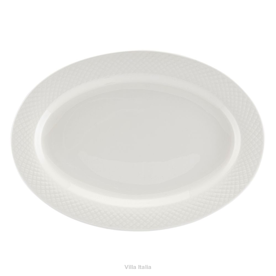 Półmisek owalny porcelanowy 31 cm BARI WHITE