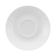 stylowy spodek porcelanowy z subtelnym reliefem