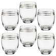 Zestaw szklanek 430 ml 6 sztuk VOLARE PLATIN 4