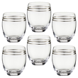 Zestaw szklanek 430 ml 6 sztuk VOLARE PLATIN 4