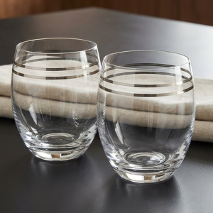 Zestaw szklanek 430 ml 6 sztuk VOLARE PLATIN