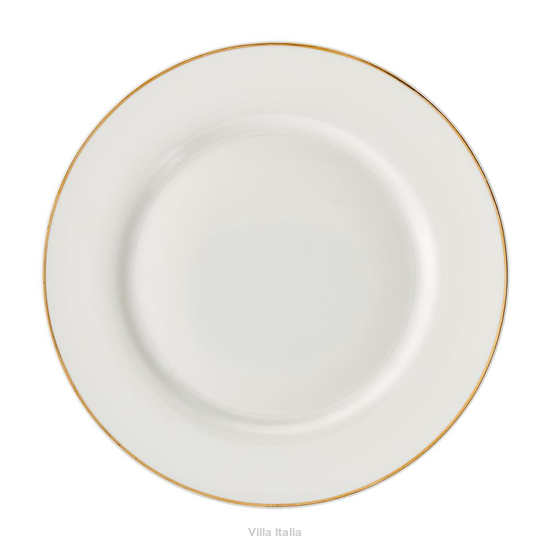 Talerz deserowy - porcelana ze złotem