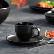 Komplet filiżanek do espresso czarnych 80 ml BLACK ONYX 2