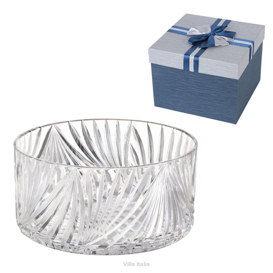 Salaterka kryształowa 20 cm DIMA w pudełku prezentowym