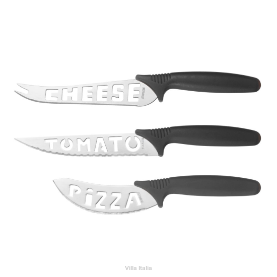Komplet noży do sera do pomidora do pizzy 3sztuki COLTELLI 