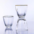 Szklanka kryształowa złota linia 320 ml DESIRE Gold 4