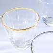Szklanka kryształowa złota linia 320 ml DESIRE Gold 2