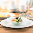Spodek pod filiżankę lub kubek porcelanowy 14 cm PLUS biały 1