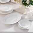 Porcelanowy serwis obiadowy nowoczesny do eleganckiej jadalni